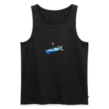Boat Boater Kayak - Men's Premium Organic Tank Top - black - Front - AI Model Male 178 light (178cm)