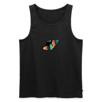 Axe Axe Throwing Axe Thrower - Men's Premium Organic Tank Top - black - Front - AI Model Male 178 light (178cm)
