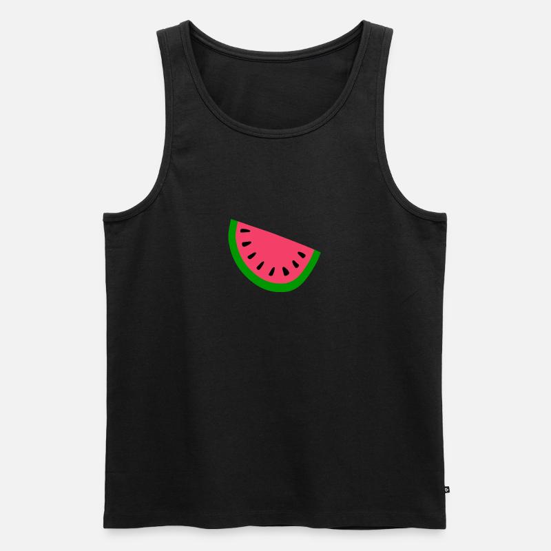 Melone - Männer Premium Bio Tank Top - Schwarz