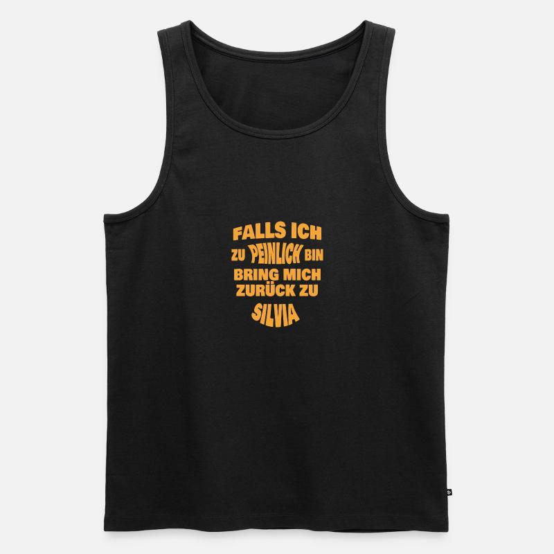Silvia - Männer Premium Bio Tank Top - Schwarz