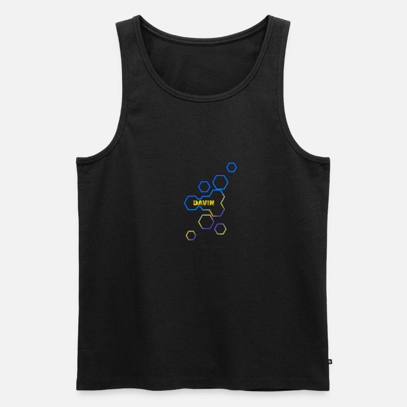 Gift Davin - Men's Premium Organic Tank Top - black