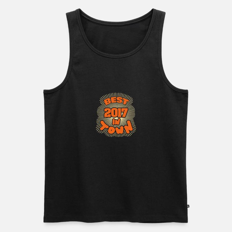 in 2017 - Men's Premium Organic Tank Top - black