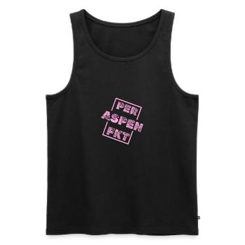 Einzigartig Aspen - Männer Premium Bio Tank Top - Schwarz - Vorne - Michal (187cm)