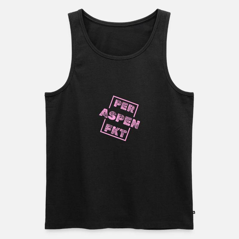 Einzigartig Aspen - Männer Premium Bio Tank Top - Schwarz
