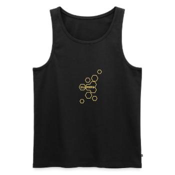 Gift for Clemens - Men's Premium Organic Tank Top - black - Front - Michal (187cm)