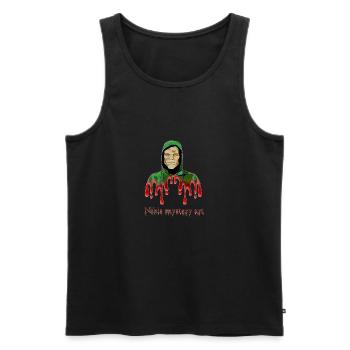 Nikis mystery art with mask - Männer Premium Bio Tank Top - Schwarz - Vorne - AI Model Male 178 light (178cm)