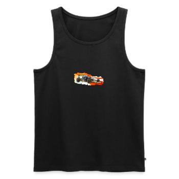 Rennwagen - Männer Premium Bio Tank Top - Schwarz - Vorne - AI Model Male 178 light (178cm)