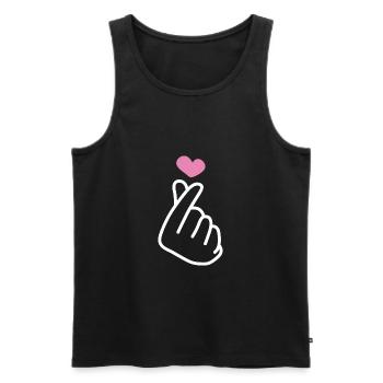 K Pop Finger Korean Pop K-Pop Snap Music Geschenk - Männer Premium Bio Tank Top - Schwarz - Vorne - AI Model Male 178 light (178cm)