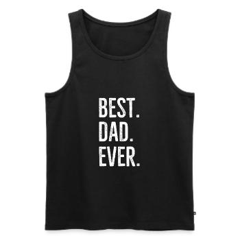 Bester Vater aller Zeiten - Männer Premium Bio Tank Top - Schwarz - Vorne - Michal (187cm)