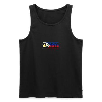 Philippines Filipino Pogi Vintage Sweet I Gift - Men's Premium Organic Tank Top - black - Front - Michal (187cm)