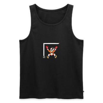 Fussball , Wiltsch, Schweiz, Tor, Ball, Sport - Männer Premium Bio Tank Top - Schwarz - Vorne - AI Model Male 178 light (178cm)