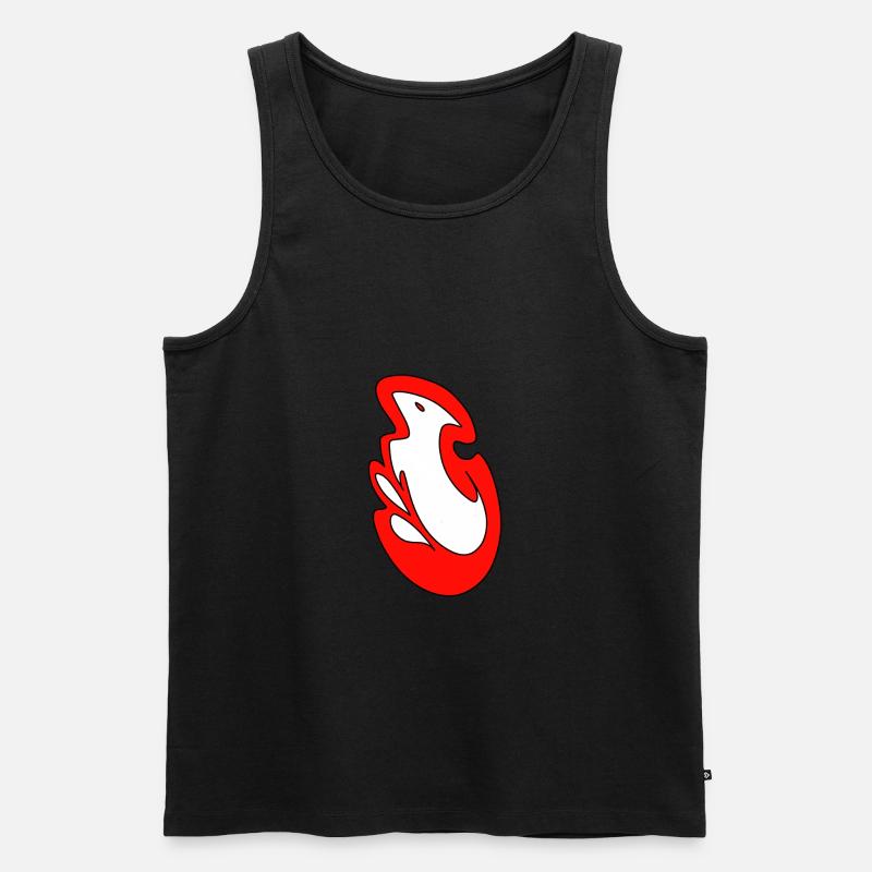 redfox - Männer Premium Bio Tank Top - Schwarz