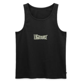 Lighthouse 3 - Men's Premium Organic Tank Top - black - Front - Michal (187cm)