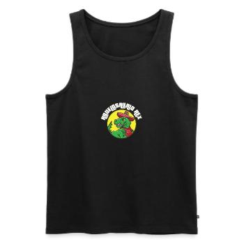 Abuelosaurio Rex I Funny Grandpa T-Rex - Männer Premium Bio Tank Top - Schwarz - Vorne - Michal (187cm)