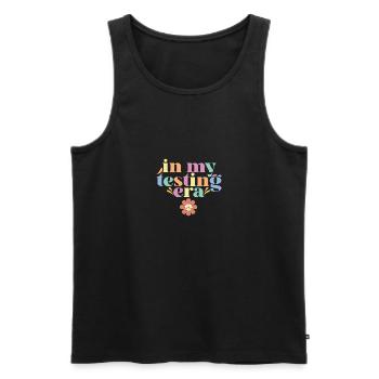 In My Testing Era Test Day Teacher Student Groovy - Männer Premium Bio Tank Top - Schwarz - Vorne - Michal (187cm)