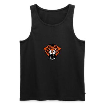 leopards animal sauvage 28012 - Débardeur bio Premium Homme - noir - Devant - AI Model Male 178 light (178cm)