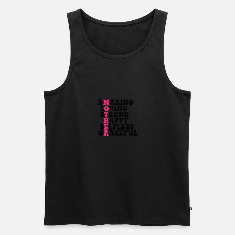 Beste Mutter Mama Eltern Geburt - Männer Premium Bio Tank Top - undefined