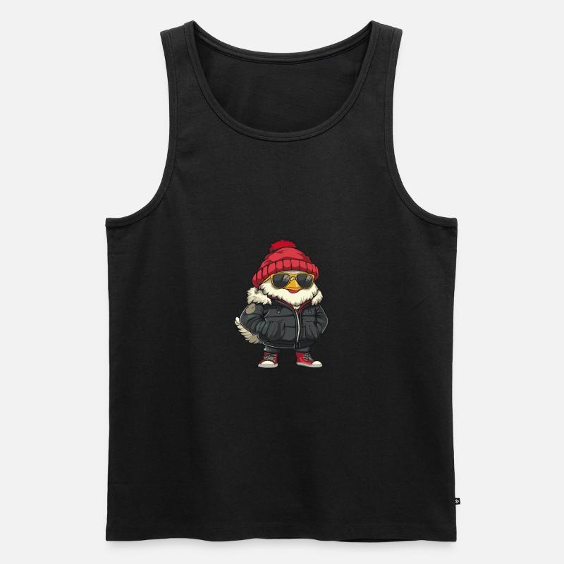 Hahn Winter - Männer Premium Bio Tank Top - undefined