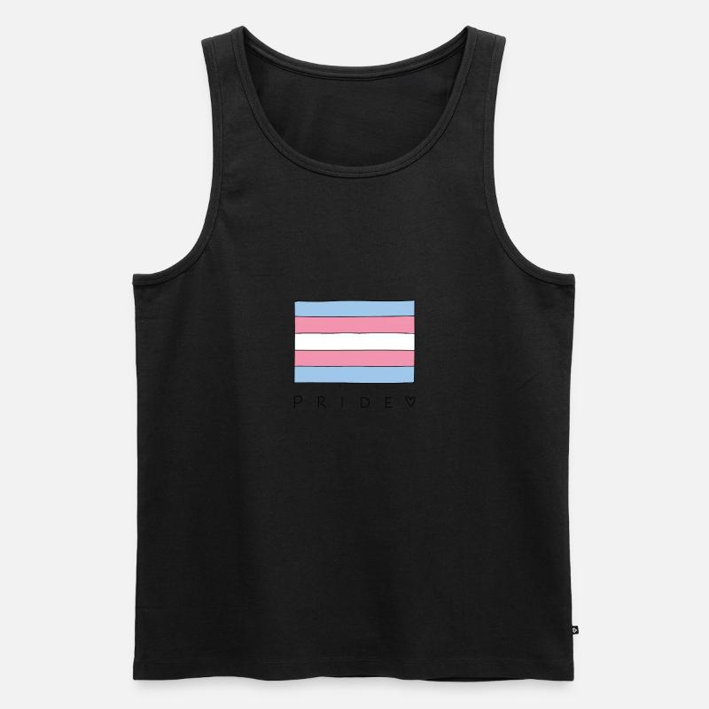 Fierté transgenre du drapeau trans - Débardeur bio Premium Homme - undefined