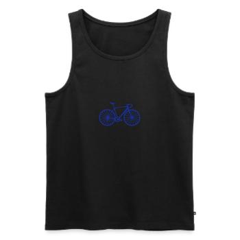 velo course bicyclette 2205 - Débardeur bio Premium Homme - noir - Devant - Michal (187cm)