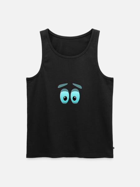 The big eyes - Men's Premium Organic Tank Top - black