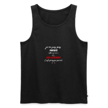 Nicht perfekter Pfleger Geschenk Pfleger - Männer Premium Bio Tank Top - Schwarz - Vorne - AI Model Male 178 light (178cm)