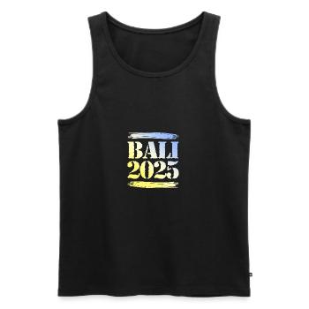 Bali 2025 - Männer Premium Bio Tank Top - Schwarz - Vorne - Michal (187cm)