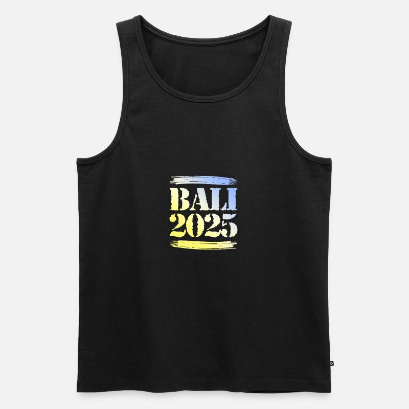 Bali 2025 - Männer Premium Bio Tank Top - Schwarz