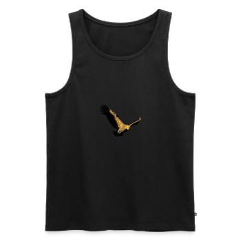 Vautour - Débardeur bio Premium Homme - noir - Devant - AI Model Male 178 light (178cm)
