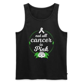 Lutte contre le cancer Sort Not All Cancer Is Pink - Débardeur bio Premium Homme - noir - Devant - AI Model Male 178 light (178cm)