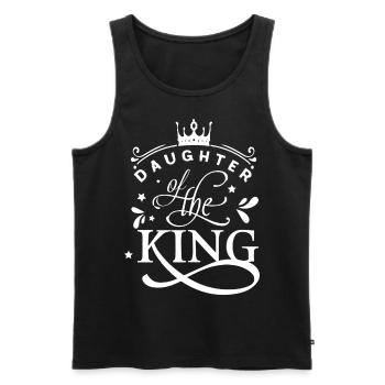 Daughter of the King Gift Daughter Dad Father V - Men's Premium Organic Tank Top - black - Front - Michal (187cm)