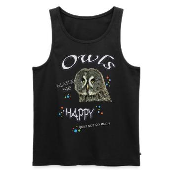 - Toll. - Männer Premium Bio Tank Top - Schwarz - Vorne - AI Model Male 178 light (178cm)