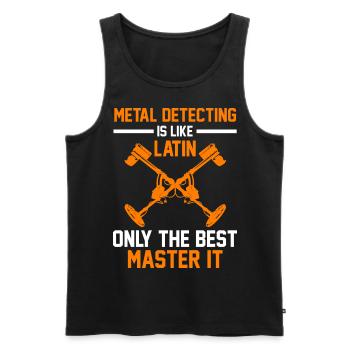 Metalldetektion Team Geschenk - Männer Premium Bio Tank Top - Schwarz - Vorne - Michal (187cm)