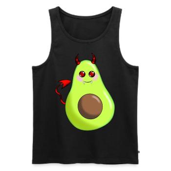 Devil Avocado - Männer Premium Bio Tank Top - Schwarz - Vorne - Michal (187cm)