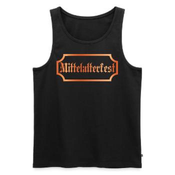 Ritter Mittelalterfest - Männer Premium Bio Tank Top - Schwarz - Vorne - Michal (187cm)