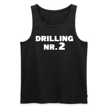 Drilling Nummer 2 Partnerlook Geschenk - Männer Premium Bio Tank Top - Schwarz - Vorne - AI Model Male 178 light (178cm)