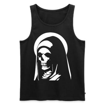 Élégance surnaturelle dans Horror Nun, Satanic et - Débardeur bio Premium Homme - noir - Devant - Michal (187cm)