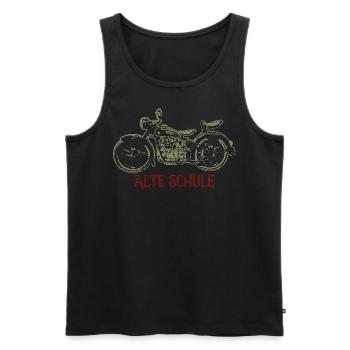 Alte Schule - Männer Premium Bio Tank Top - Schwarz - Vorne - Michal (187cm)