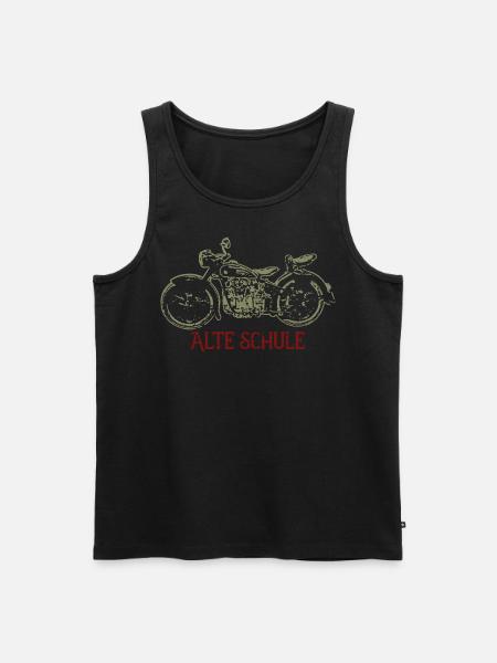 Alte Schule - Männer Premium Bio Tank Top - Schwarz