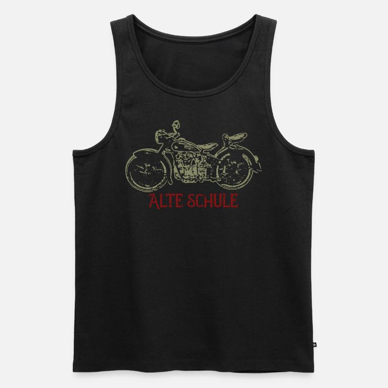 Alte Schule - Männer Premium Bio Tank Top - Schwarz