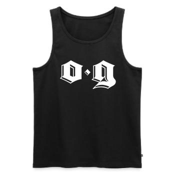 OG Original Gangster Gangsta O.G. Calligraphy - Männer Premium Bio Tank Top - Schwarz - Vorne - AI Model Male 178 light (178cm)