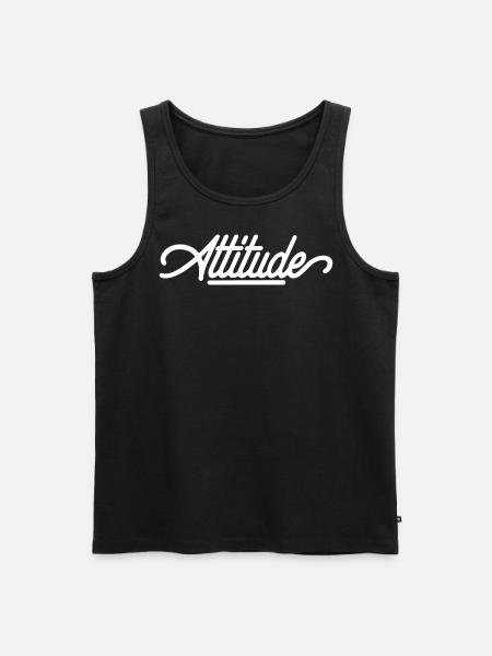 Attitude - Men's Premium Organic Tank Top - black