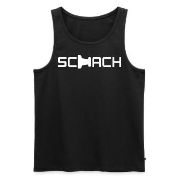 Schach - Männer Premium Bio Tank Top - Schwarz - Vorne - Michal (187cm)
