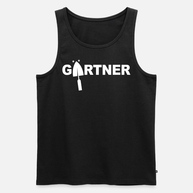 Gärtner - Männer Premium Bio Tank Top - Schwarz