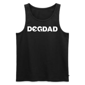 Dog Dad - Hundevater - Männer Premium Bio Tank Top - Schwarz - Vorne - AI Model Male 178 light (178cm)