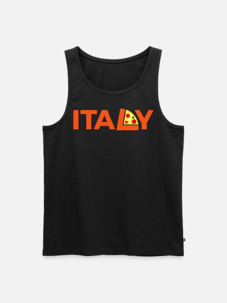 Italy - Men's Premium Organic Tank Top - black