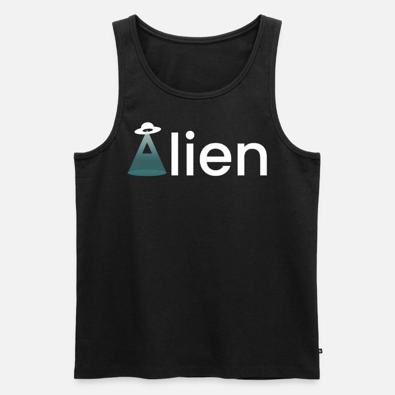 Alien - Männer Premium Bio Tank Top - Schwarz