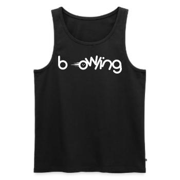 Bowling - Men's Premium Organic Tank Top - black - Front - AI Model Male 178 light (178cm)