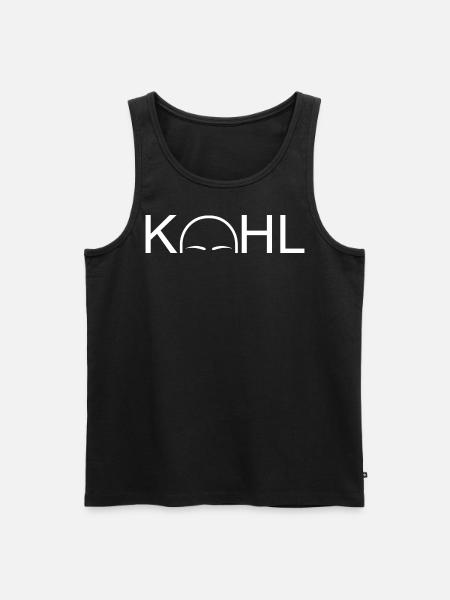 Kahl - Männer Premium Bio Tank Top - Schwarz