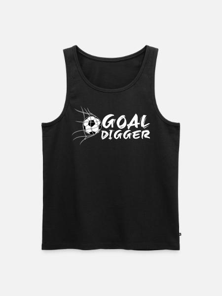 Goal Digger - Männer Premium Bio Tank Top - Schwarz